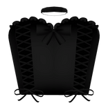 Black Halloween Lace-Up Corset