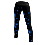 Black Halloween Pants Blue Pumpkin Glow Bat Water