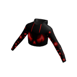 Black Halloween Sweatshirt Girl Red Pumpkin Glow