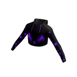 Black Halloween Sweatshirt Purple Pumpkin Glow Bat