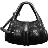 Black Handheld Dirty Cargo Bag w/ Scythe