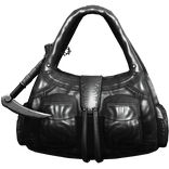 Black Handheld Streetwear Cargo Bag w/ Scythe