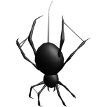 black hanging spider (right)