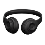 Black Headphones Neck