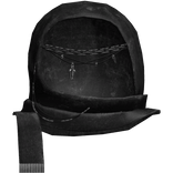 Black Headscarf Hood Wrap