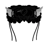 Black Heart Buckle Y2K Sleep Mask
