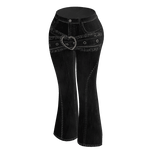 Black Heart Flare Jeans