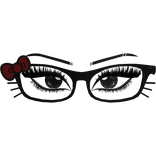 Black Hello Kitty Black Frame