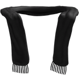 Black High Fashion Open Scarf