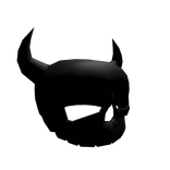 Black Horned Skull Of Despair