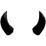 Black Horns Demon Goth Emo