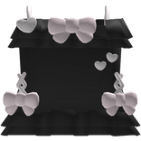 ♡ black kawaii dress with bows and ruffles