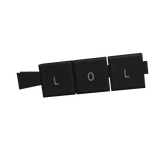 Black Keyboard Hairclip [Lol]
