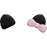 Black Kitty Ears With Bow