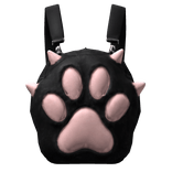 Black Kitty Paw Backpack