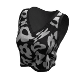 Black Knit Pride Collection Patterned Flower Vest