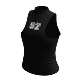 ♡ Black Kpop Fitted Sleeveless Shirt