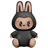 Black Labubu Monster Plushie Backpack