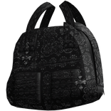Black Lace Right Gothic Hand Held Bag With Scarf