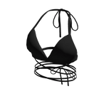 Black Laced Swimwear Top