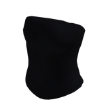 Black Latex Corset Top with Laces