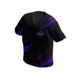 BLACK LAVENDER ABSTRACT SHIRT - KYZM
