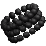 Black Layered Pearl Armband (L)