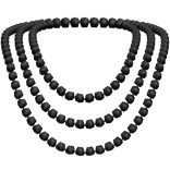 Black Layered Pearl Necklace
