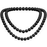 Black Layered Pearl Necklace