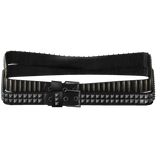 black leather bullet / studded belt