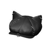 Black Leather Emo Kitty Cap
