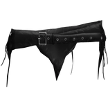 Black Leather Vintage Vkei Belt