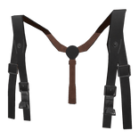 Black Leather Y-Strap 