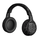 black leopard headphones