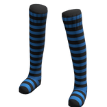 Black Light Blue | Leg Warmers Thigh High Socks