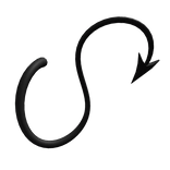 Black Long Demon Tail S