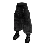 Black Long Jorts /w Boots