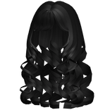 ♡ Black Long Summer Princess Curly Hair