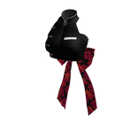 ✧♡✧ Black Martial Arts Bow Crop Top