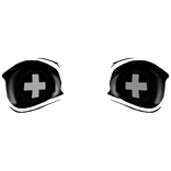 black medical eyes (╬ Ò ‸ Ó) eyes of regret