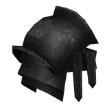 Black Medieval Assassin Right Pauldron