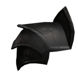 Black Medieval Guard Right Pauldron