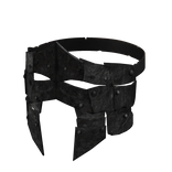 Black Medieval Metal Face Mask