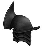 Black Medieval Paladin Left Pauldron