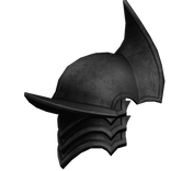 Black Medieval Paladin Right Pauldron