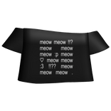 black meow shirt