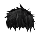 Black Messy Anime Hair V2