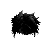 Black Messy Emo Hair W Slickback