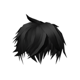 🖤Dark Messy Emo Anime Hairstyle/(Black)