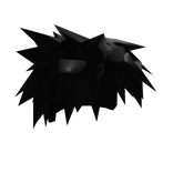 Black Messy Punk Scene Hair